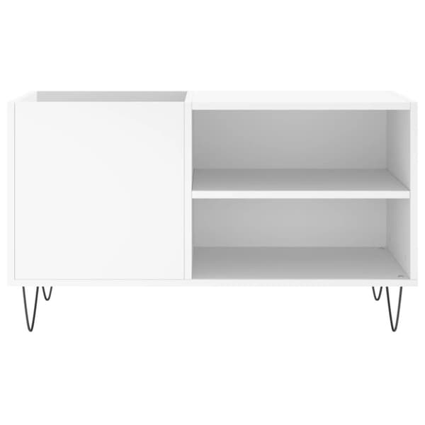vidaXL Stereobänk vit 85x38x48 cm konstruerat trä - Medieförvaring