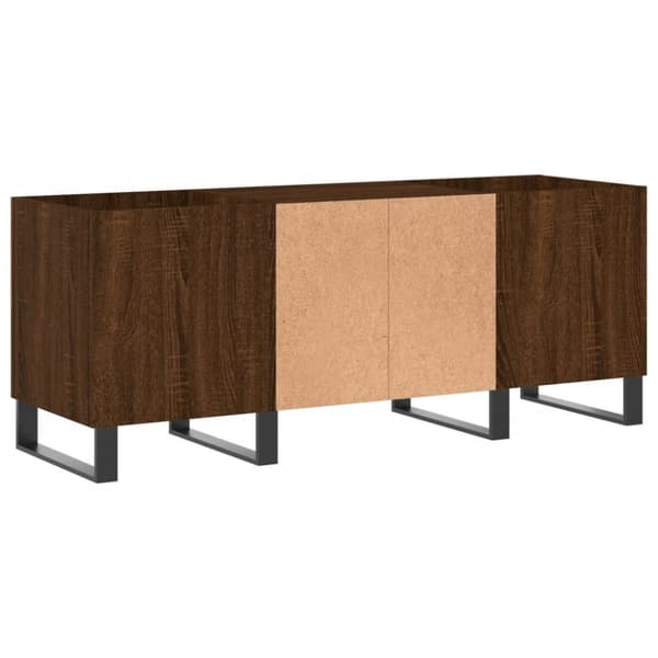 vidaXL Stereobänk brun ek 121x38x48 cm konstruerat trä -  Medieförvaring