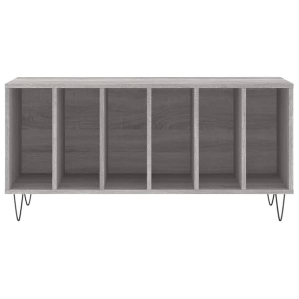 vidaXL vinylskab 100x38x48 cm konstrueret træ grå sonoma-eg - Medieopbevaring