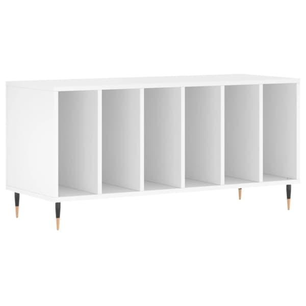 vidaXL Stereobänk vit 100x38x48 cm konstruerat trä - Medieförvaring