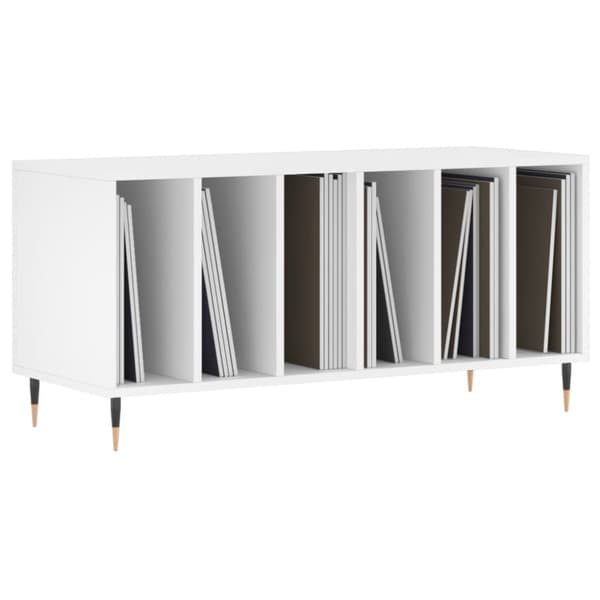vidaXL Stereobänk vit 100x38x48 cm konstruerat trä - Medieförvaring
