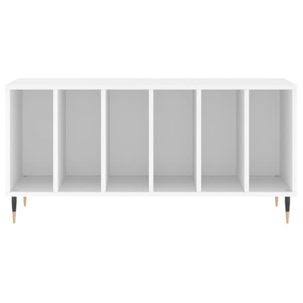 vidaXL Stereobänk vit 100x38x48 cm konstruerat trä - Medieförvaring