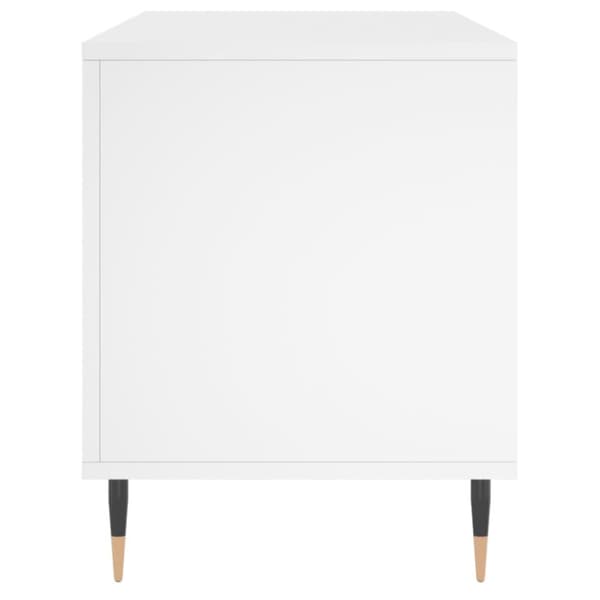 vidaXL Stereobänk vit 100x38x48 cm konstruerat trä - Medieförvaring