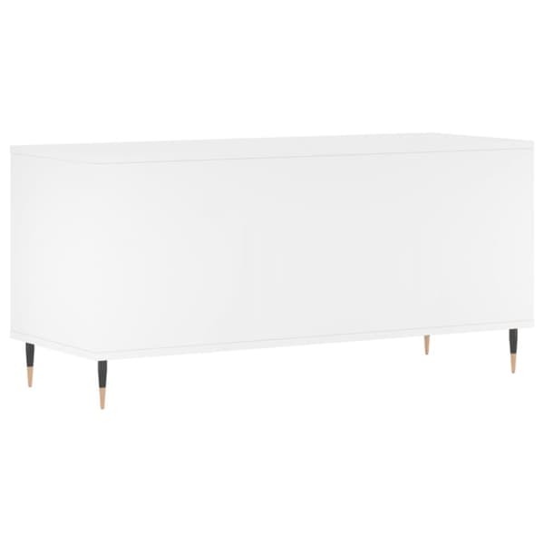 vidaXL Stereobänk vit 100x38x48 cm konstruerat trä - Medieförvaring