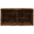 Miniatyrbillede 7 af 10: The Living Store opbevaringsreol til lp'er 71x34x36 cm konstrueret træ røget eg -  Medieopbevaring