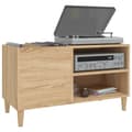 Miniatyrbillede 5 af 9: The Living Store vinylskab 84,5x38x48 cm konstrueret træ sonoma-eg -  Medieopbevaring