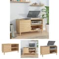 Miniatyrbillede 1 af 9: The Living Store vinylskab 84,5x38x48 cm konstrueret træ sonoma-eg -  Medieopbevaring