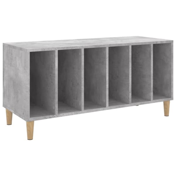 The Living Store Stereobänk betong-grå 100x38x48 cm konstruerat trä - Medieförvaring