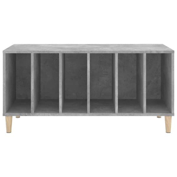 The Living Store Stereobänk betong-grå 100x38x48 cm konstruerat trä - Medieförvaring