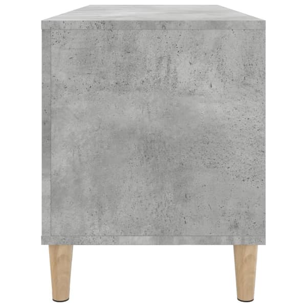 The Living Store Stereobänk betong-grå 100x38x48 cm konstruerat trä - Medieförvaring