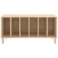 Miniatyrbillede 6 af 9: The Living Store vinylskab 100x38x48 cm konstrueret træ sonoma-eg -  Medieopbevaring