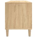 Miniatyrbillede 7 af 9: The Living Store vinylskab 100x38x48 cm konstrueret træ sonoma-eg -  Medieopbevaring