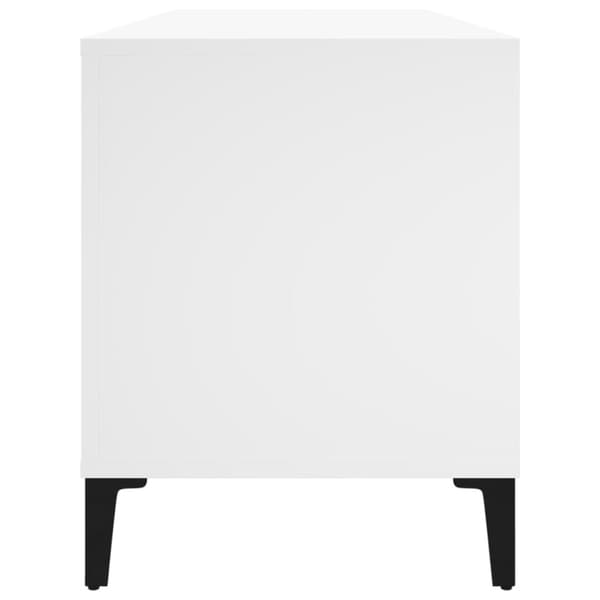 The Living Store Stereobänk vit 100x38x48 cm konstruerat trä -  Medieförvaring