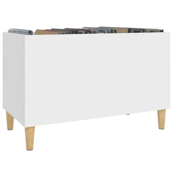 The Living Store Stereobänk vit 74,5x38x48 cm konstruerat trä -  Medieförvaring