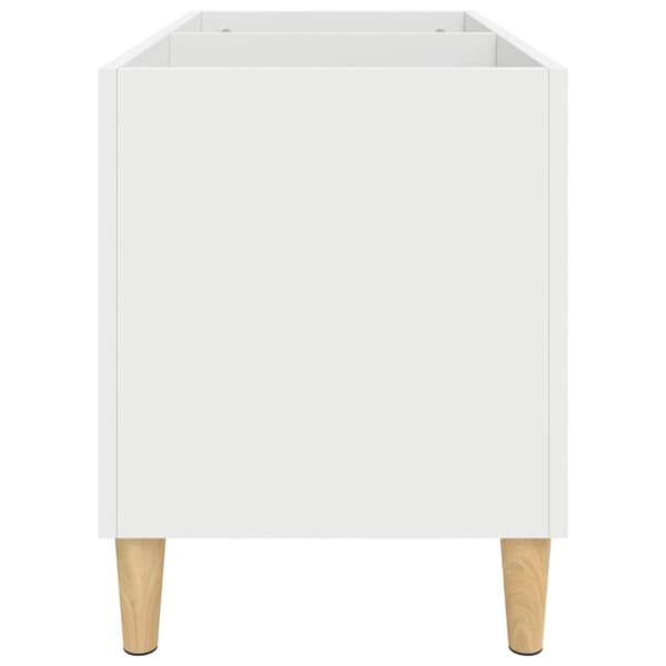 The Living Store Stereobänk vit 74,5x38x48 cm konstruerat trä -  Medieförvaring