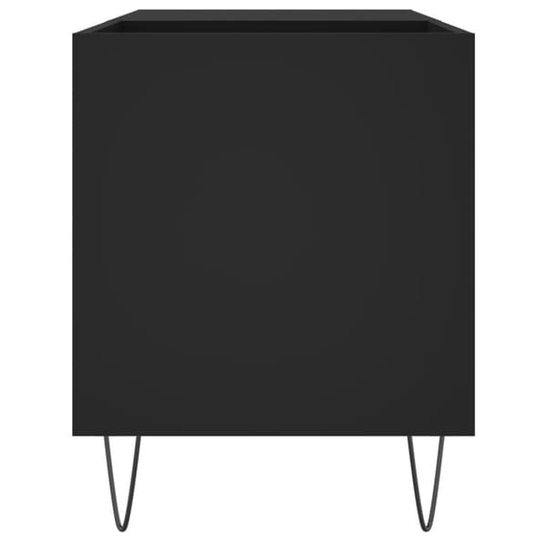 The Living Store Stereobänk svart 85x38x48 cm konstruerat trä - Medieförvaring