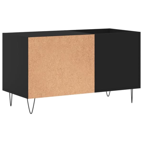 The Living Store Stereobänk svart 85x38x48 cm konstruerat trä - Medieförvaring