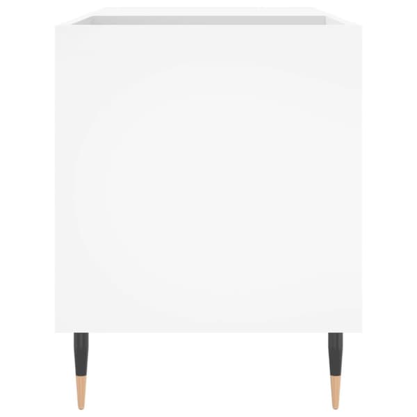 The Living Store Stereobänk vit 85x38x48 cm konstruerat trä - Medieförvaring
