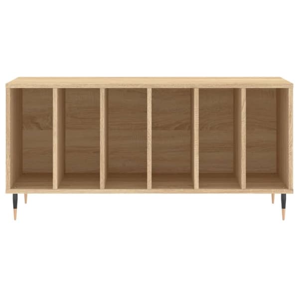 The Living Store Stereobänk sonoma-ek 100x38x48 cm konstruerat trä - Medieförvaring