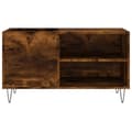 Miniatyrbillede 5 af 10: The Living Store vinylskab 85x38x48 cm konstrueret træ røget sonoma-eg -  Medieopbevaring
