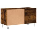 Miniatyrbillede 7 af 10: The Living Store vinylskab 85x38x48 cm konstrueret træ røget sonoma-eg -  Medieopbevaring