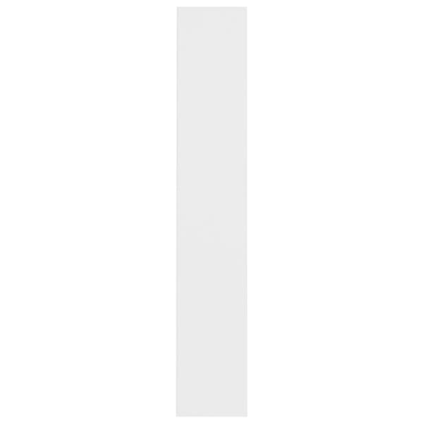 The Living Store cd-reoler 2 stk. 21x16x93,5 cm konstrueret træ hvid - Medieopbevaring