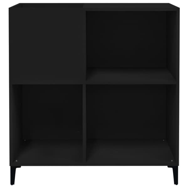 The Living Store Stereobänk svart 84,5x38x89 cm konstruerat trä -  Medieförvaring