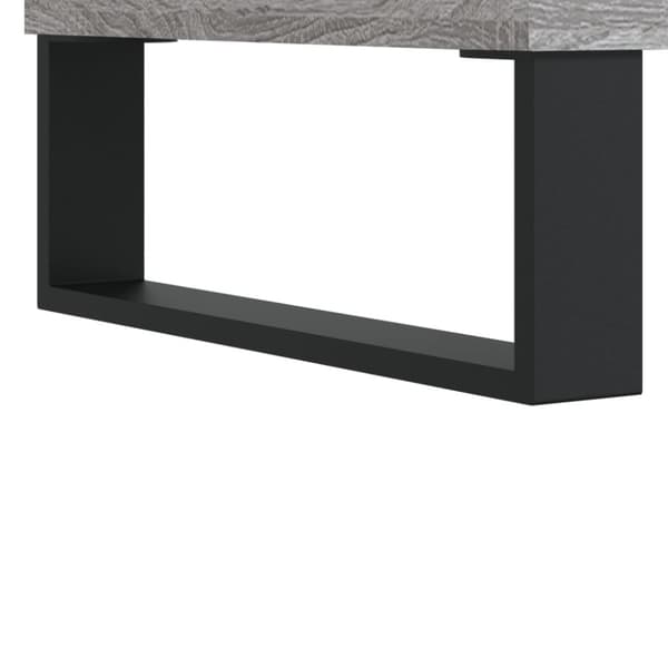 The Living Store Stereobänk grå sonoma 84,5x38x89 cm konstruerat trä - Medieförvaring