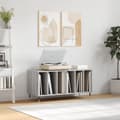 Pikkukuva 2 / 10: The Living Store LP-levyjen säilytyskaappi harmaa Sonoma 100x38x48 cm puu -  Medialaitekaapit & -telineet