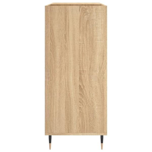 The Living Store vinylskab 84,5x38x39 cm konstrueret træ sonoma-eg - Medieopbevaring