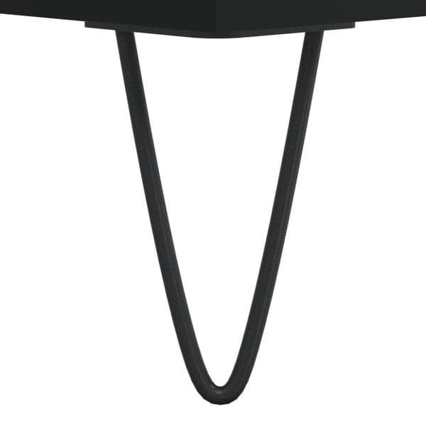 The Living Store Stereobänk svart 84x38x89 cm konstruerat trä - Medieförvaring