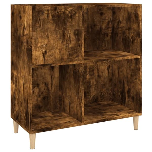 Medieförvaring - Living Stereobänk rökfärgad ek 84,5x38x89 cm konstruerat trä