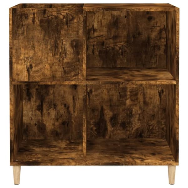 Medieförvaring - Living Stereobänk rökfärgad ek 84,5x38x89 cm konstruerat trä
