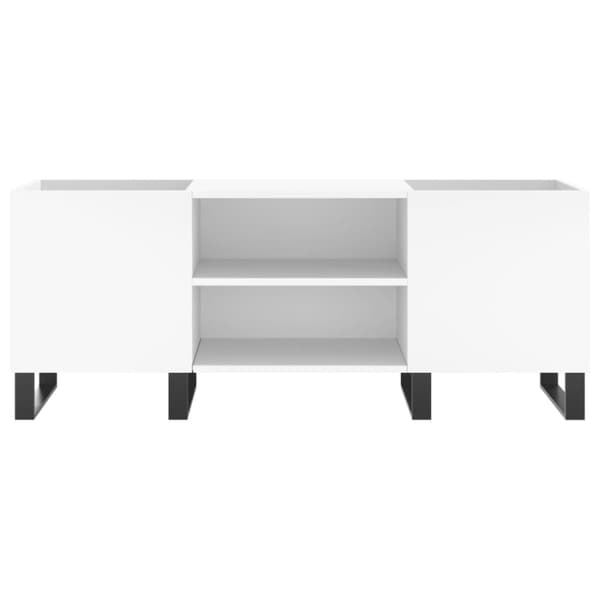 Medieförvaring - Living Stereobänk vit 121x38x48 cm konstruerat trä