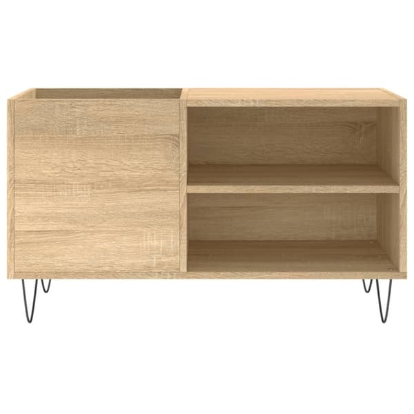 Medieopbevaring - Living vinylskab 85x38x48 cm konstrueret træ sonoma-eg