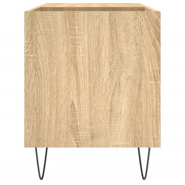 Medieopbevaring - Living vinylskab 85x38x48 cm konstrueret træ sonoma-eg