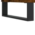Miniatyrbillede 9 af 11: Medieopbevaring - Living vinylskab 84,5x38x89 cm konstrueret træ røget egetræsfarve