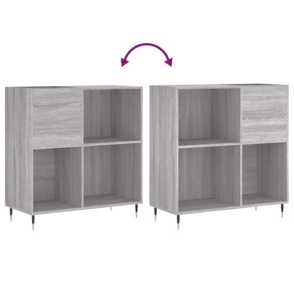 Medieförvaring - Living Stereobänk grå sonoma 84,5x38x89 cm konstruerat trä