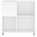 Pikkukuva 5 / 11: Medialaitekaapit & -telineet - Living LP-levyjen säilytyskaappi valkoinen 84,5x38x89 cm tekninen puu