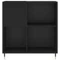 Miniatyrbillede 5 af 11: Medieopbevaring - Living vinylskab 84,5x38x89 cm konstrueret træ sort