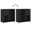 Miniatyrbillede 8 af 11: Medieopbevaring - Living vinylskab 84,5x38x89 cm konstrueret træ sort