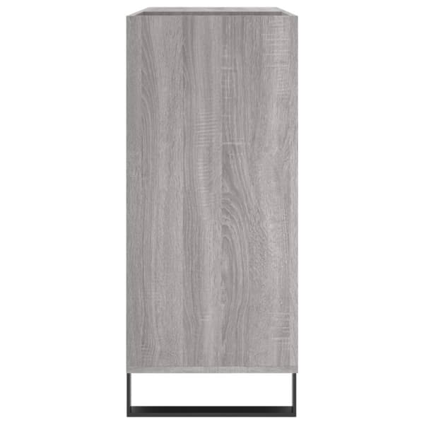 Medieopbevaring - Living vinylskab 84,5x38x39 cm konstrueret træ grå sonoma-eg