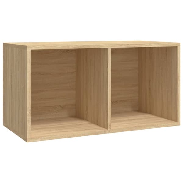 Medieförvaring - Living Vinylhylla sonoma-ek 71x34x36 cm konstruerat trä