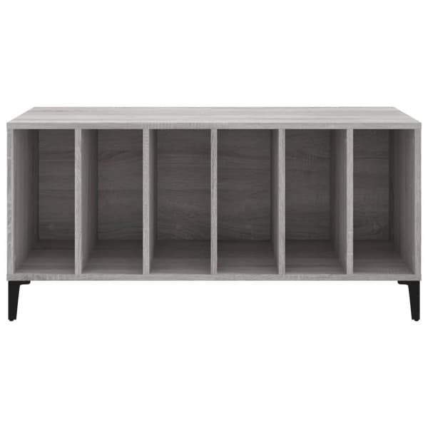 Medieopbevaring - Living vinylskab 100x38x48 cm konstrueret træ grå sonoma-eg