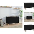 Miniatyrbillede 1 af 9: Medieopbevaring - Living vinylskab 74,5x38x48 cm konstrueret træ sort