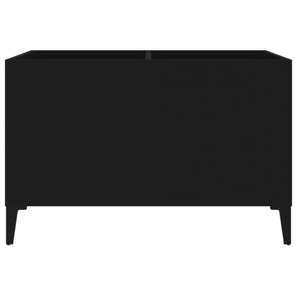 Medieopbevaring - Living vinylskab 74,5x38x48 cm konstrueret træ sort