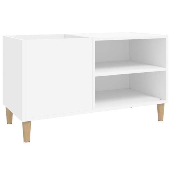 Medieförvaring - Living Stereobänk vit 84,5x38x48 cm konstruerat trä