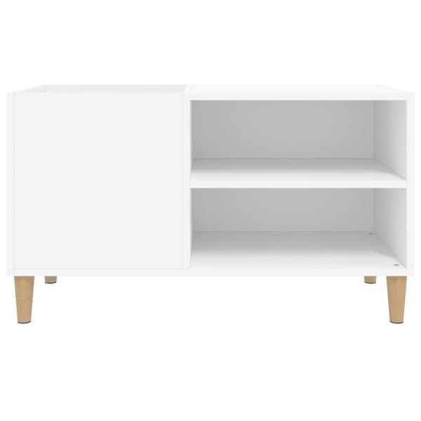 Medieförvaring - Living Stereobänk vit 84,5x38x48 cm konstruerat trä