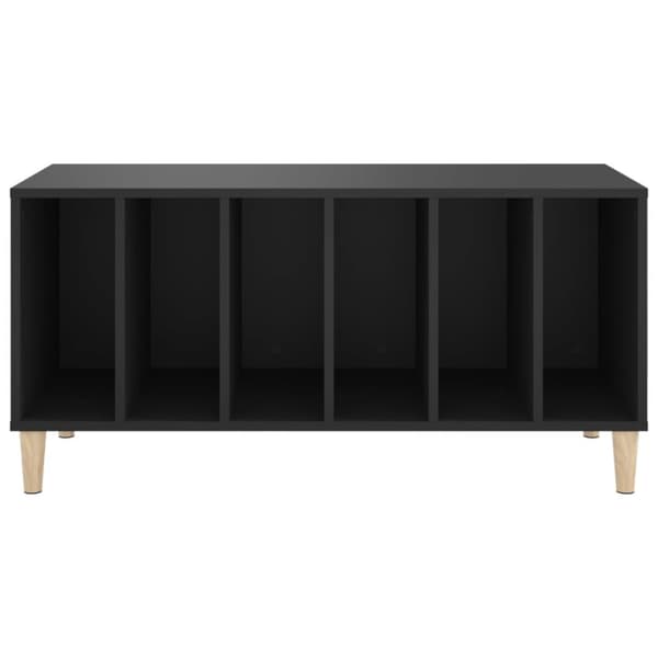 Medieopbevaring - Living vinylskab 100x38x48 cm konstrueret træ sort