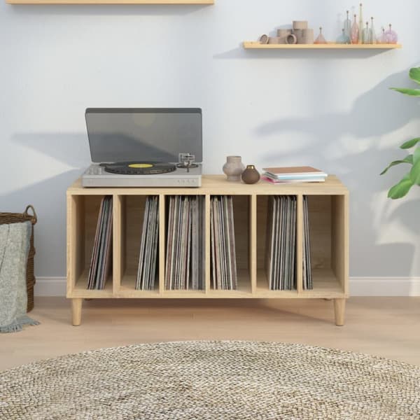 Medieförvaring - Living Stereobänk sonoma-ek 100x38x48 cm konstruerat trä